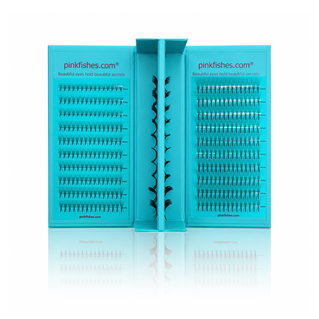 Pinkfishes 4 Layer Narrow Pro-Made Lashes.