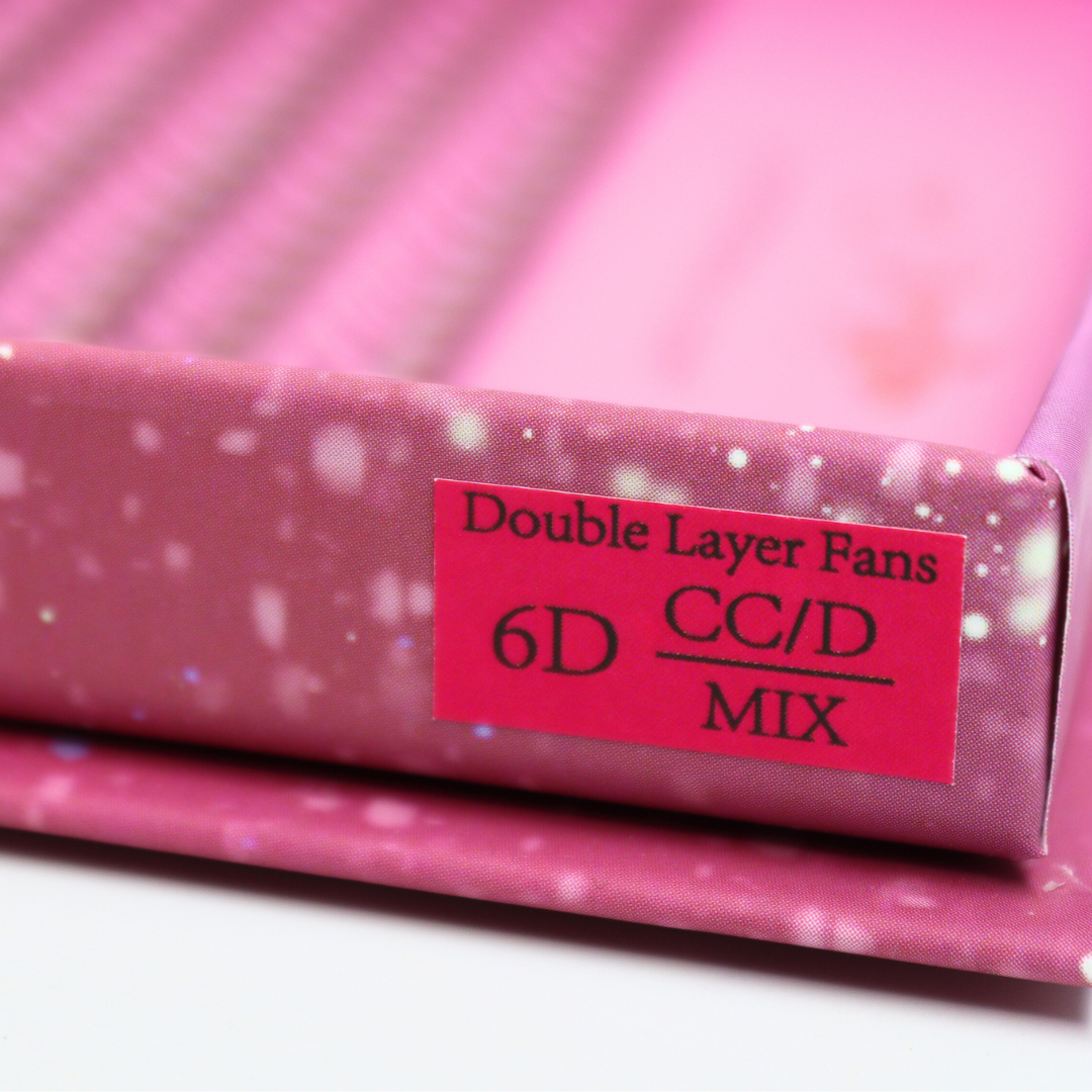 Double Layered Pre-made Fans Lash Tray 6D