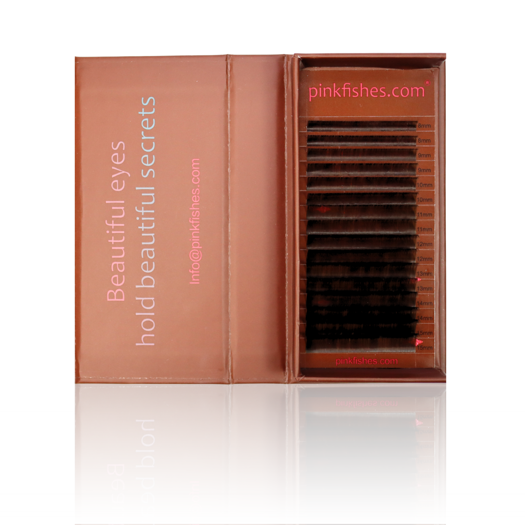 Dark Brown Flat Lash Tray 0.15 (Clearance)