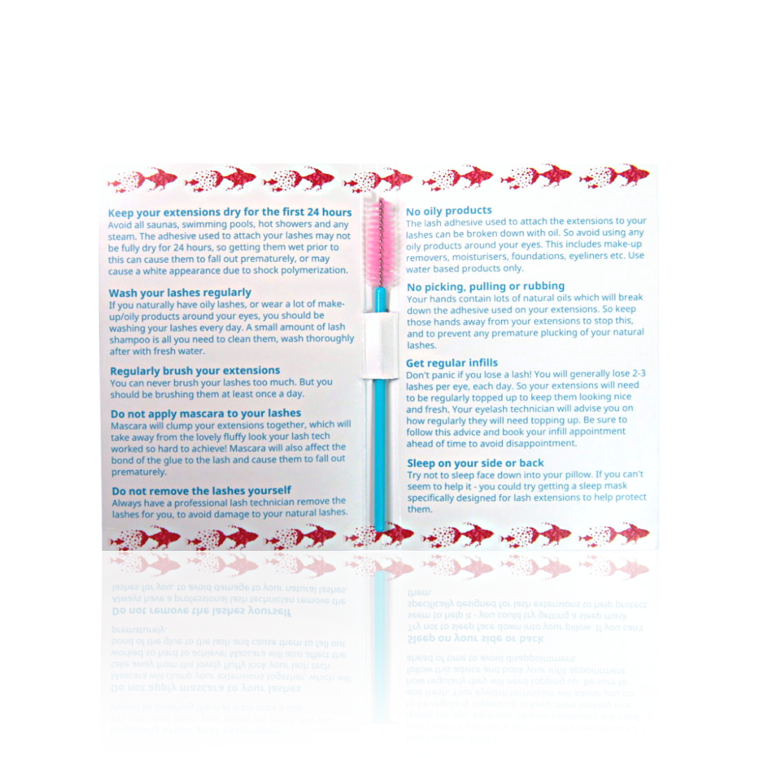 Aftercare Card with brush (Pack of 25)